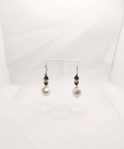 Real Pearl Black Garcon Drops