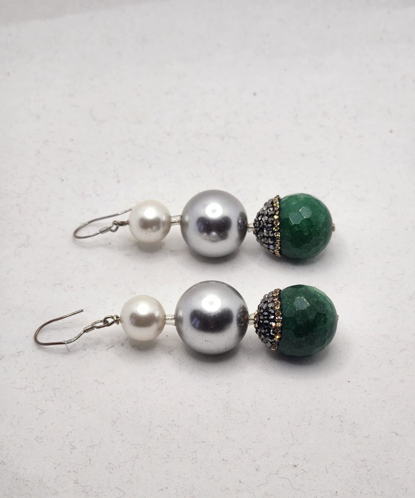 Emerald Pearl Earrings