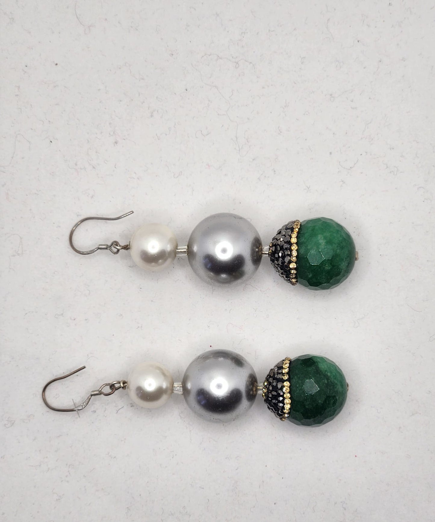 Emerald Pearl Earrings
