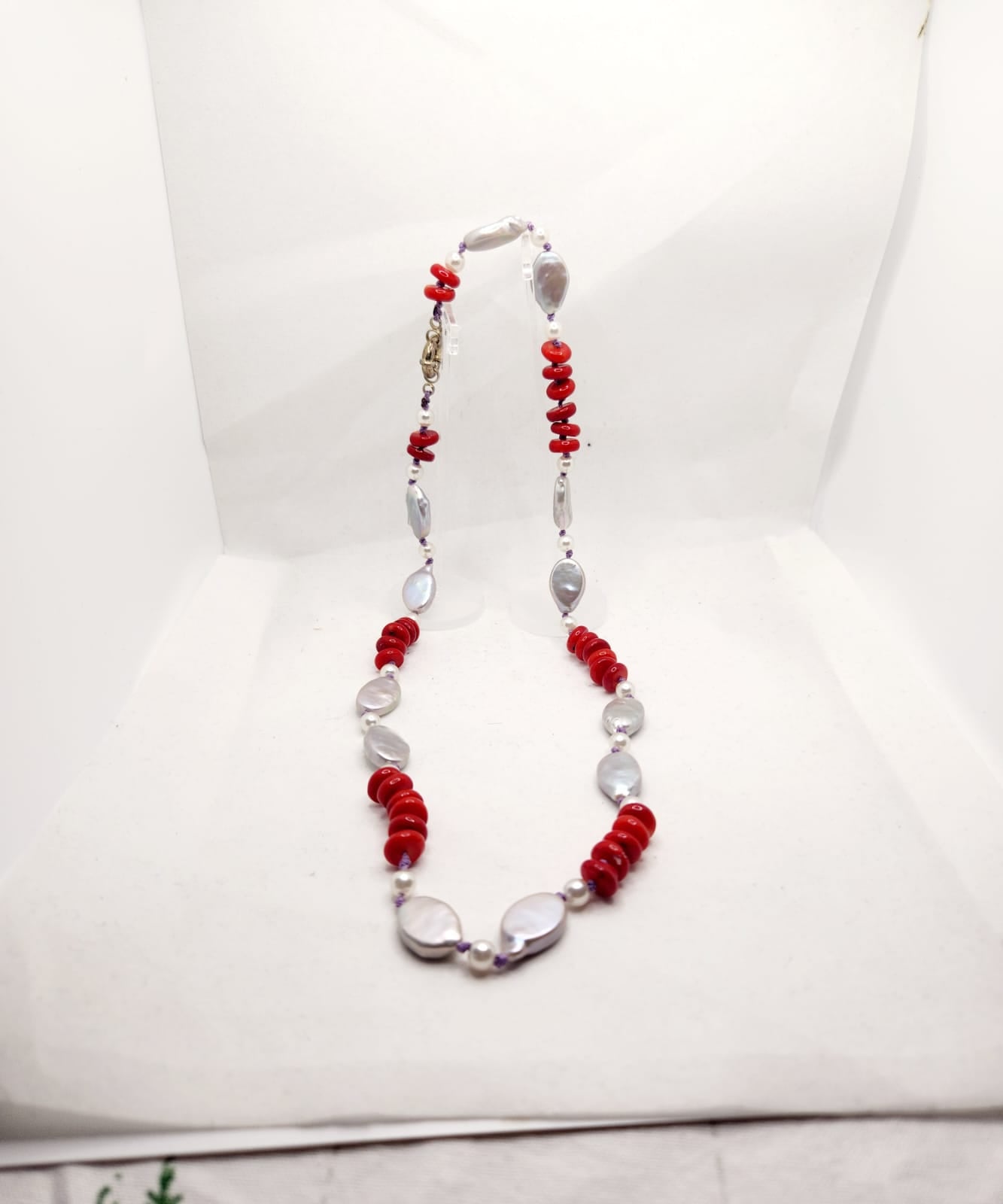 Coral Pearl Necklace