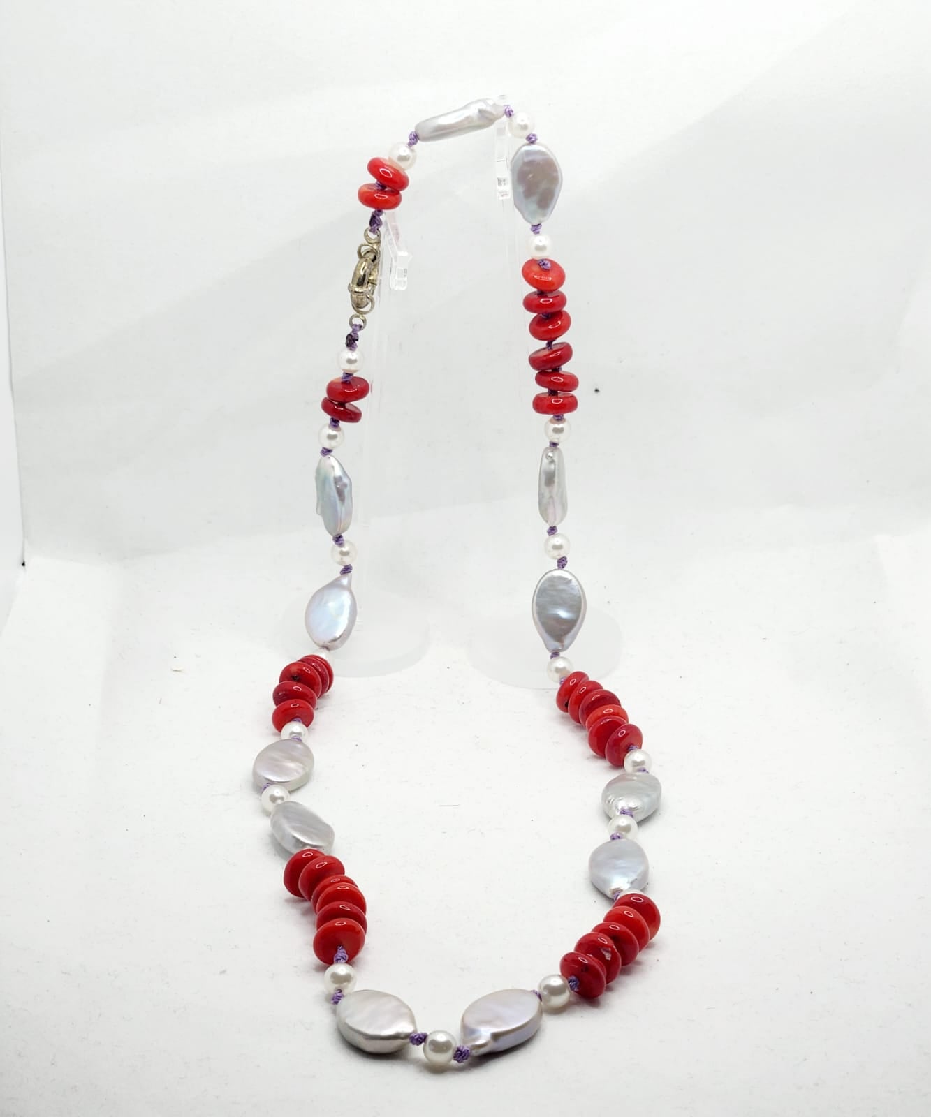 Coral Pearl Necklace